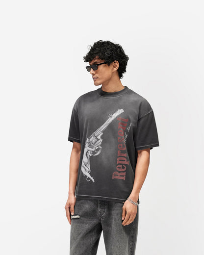 REPRESENT Loaded With Love T-Shirt - Stained Black