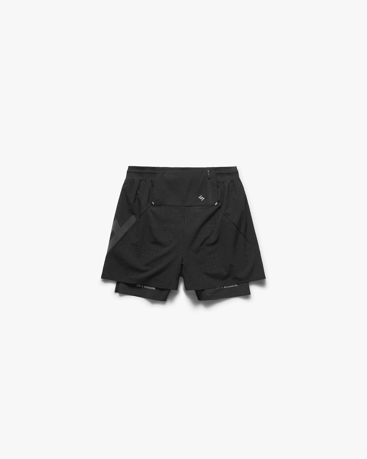REPRESENT 247 Ghost 2-In-1 Short - Jet Black