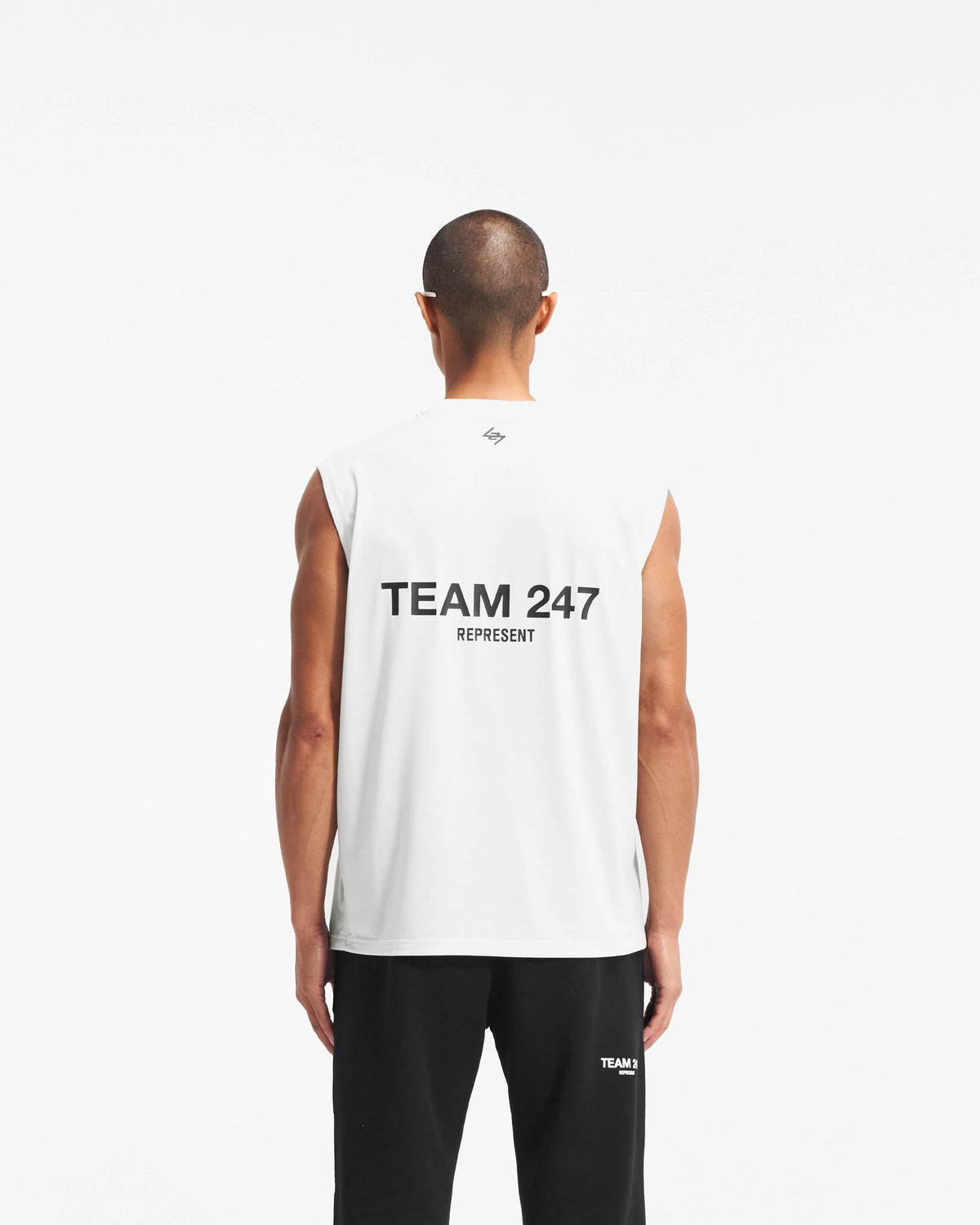 REPRESENT Team 247 Oversized Tank - Flat White