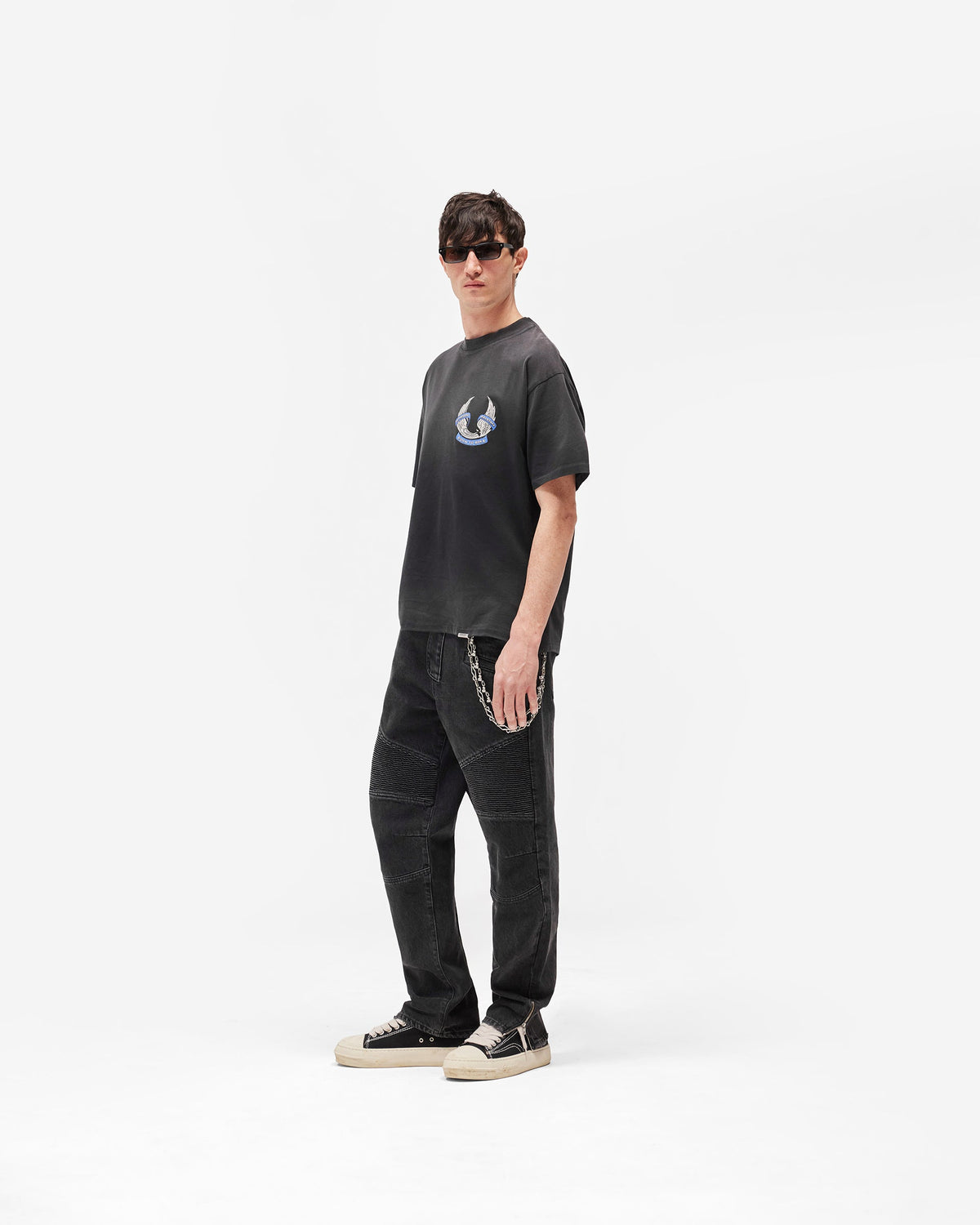 REPRESENT Represent X Belstaff Born To Bike T-Shirt - Aged Black