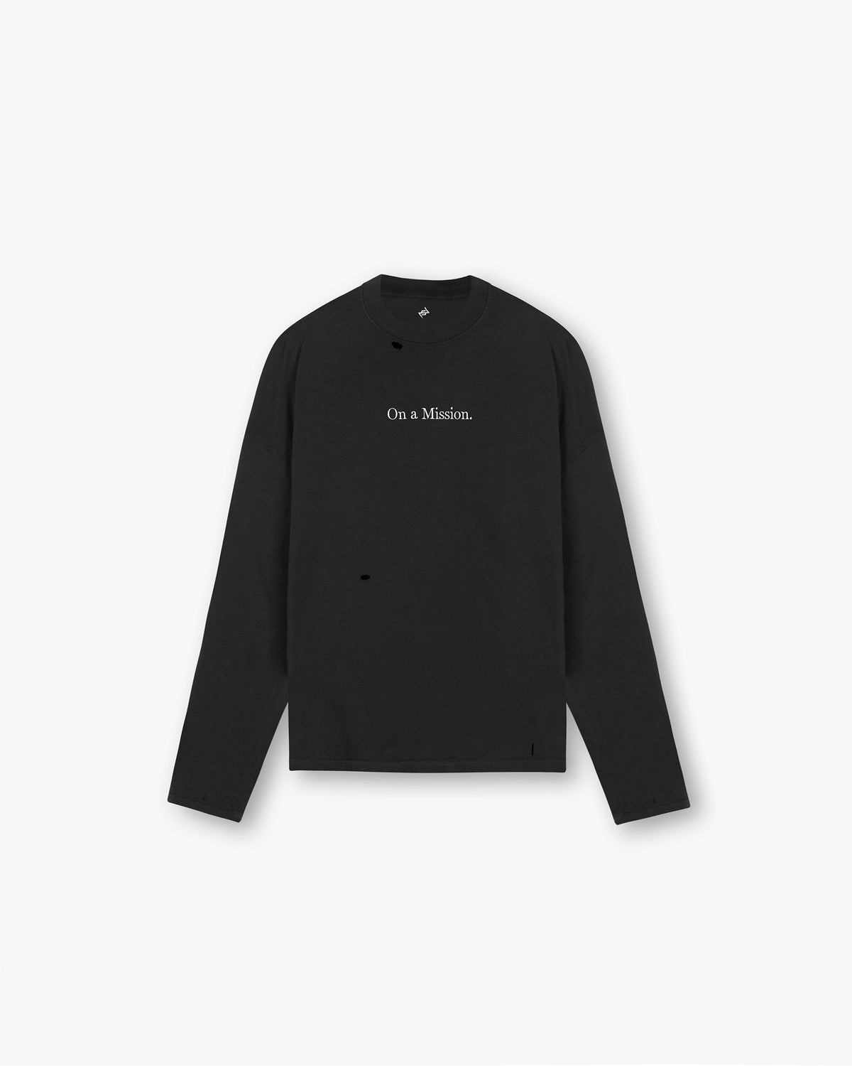 REPRESENT 247 On A Mission Long Sleeve T-Shirt - Jet Black