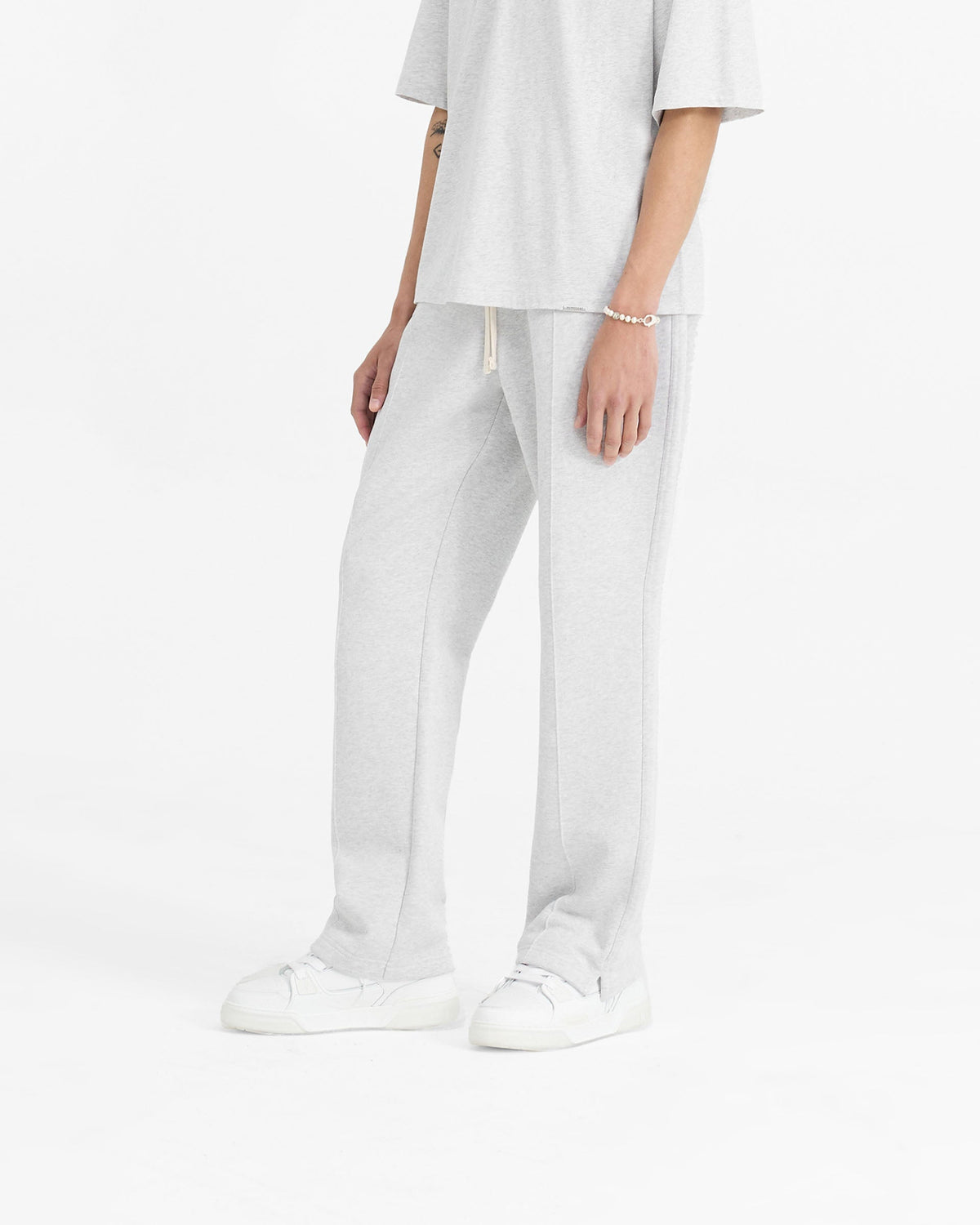 REPRESENT Initial Straight Leg Sweatpants - Ice Grey Marl