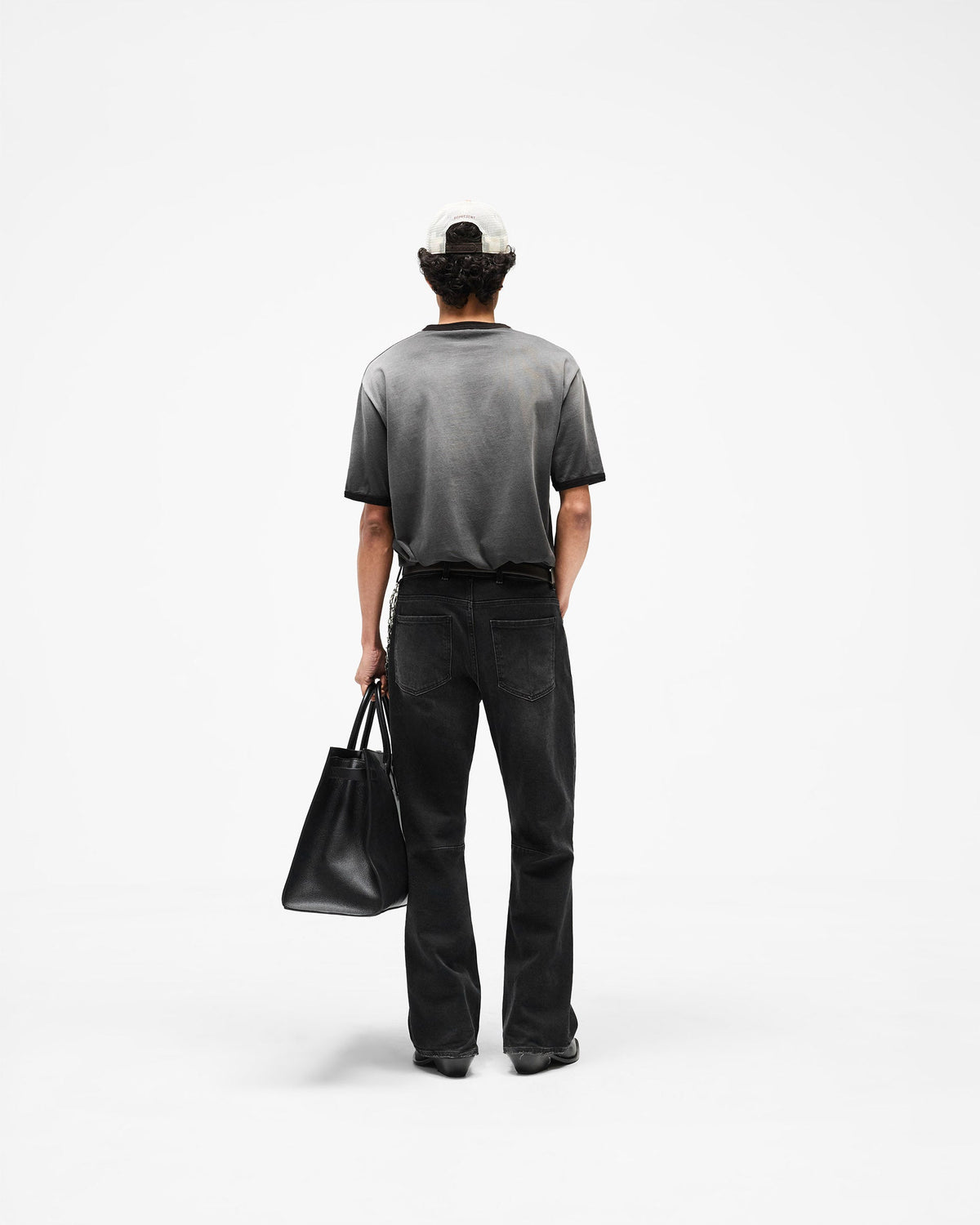 REPRESENT Represent Ringer T-Shirt - Stained Black