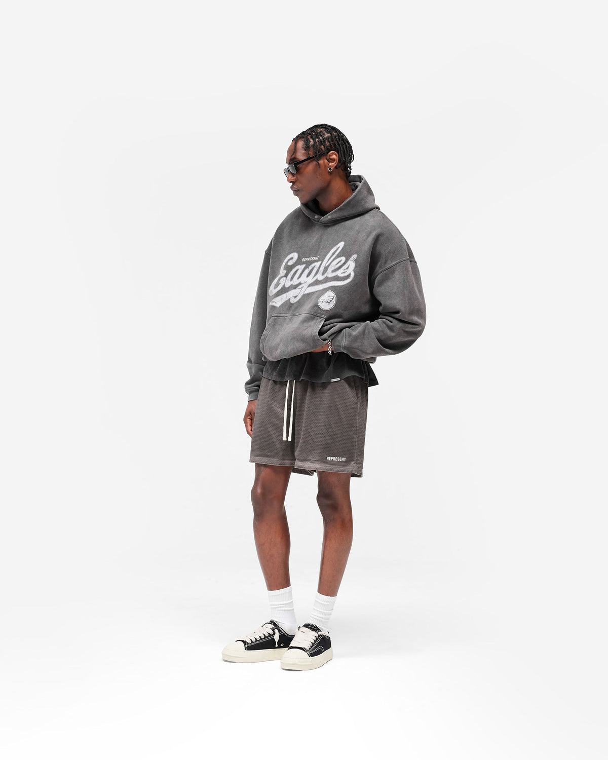 REPRESENT Philadelphia Eagles x Represent Hoodie - Vintage Grey