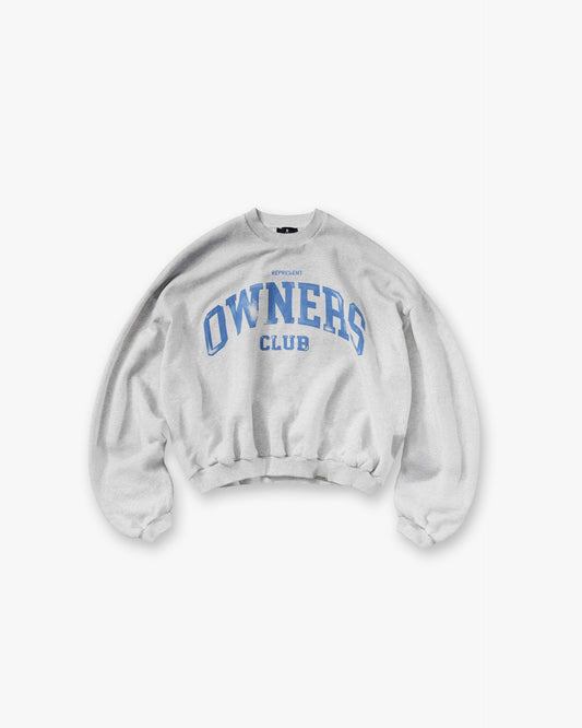 REPRESENT Represent Owners Club Sweater - Sprayed Ice Grey Marl