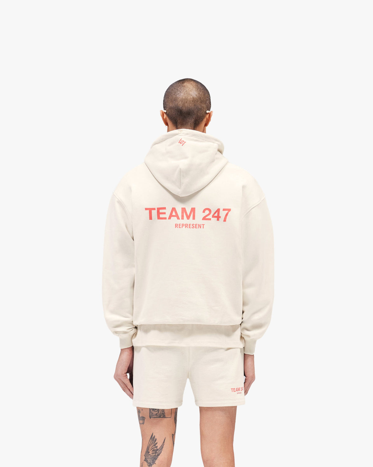 REPRESENT Team 247 Oversized Hoodie - Cream