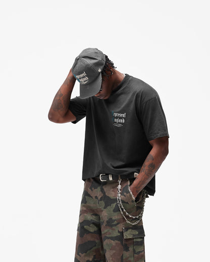 REPRESENT Private Members T-Shirt - Stained Black