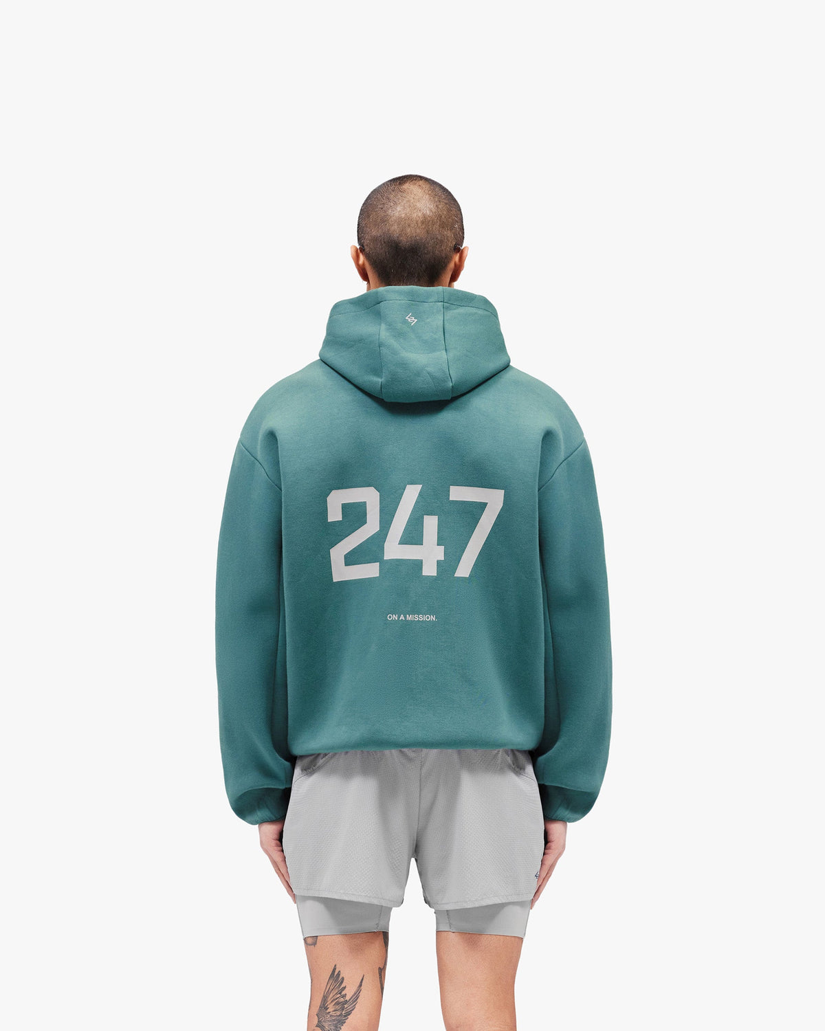 REPRESENT 247 Form Zip Hoodie - Teal