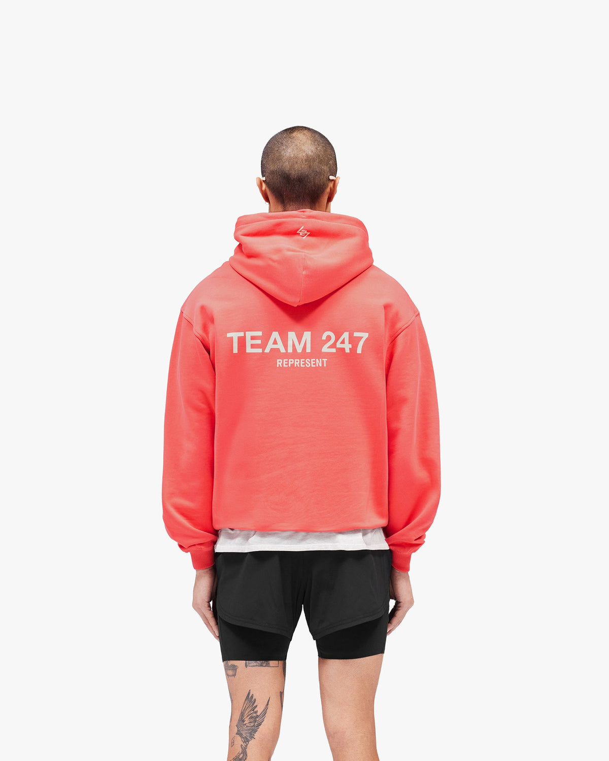 REPRESENT Team 247 Oversized Hoodie - Racing Red
