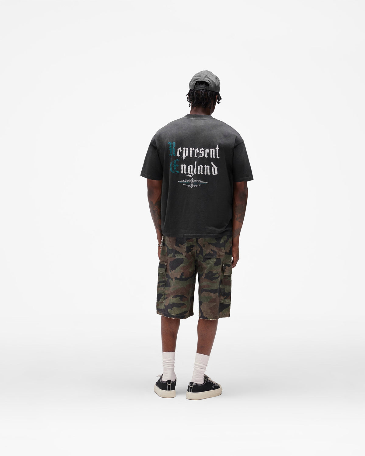 REPRESENT Private Members T-Shirt - Stained Black