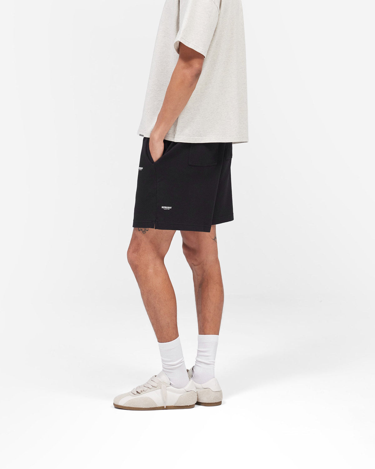 REPRESENT Micro Owners Club Mesh Shorts - Black