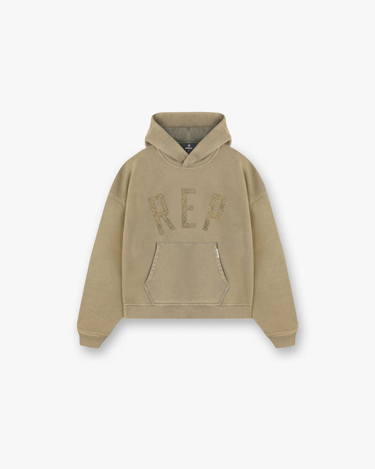 REPRESENT Rep Applique Hoodie - Fawn
