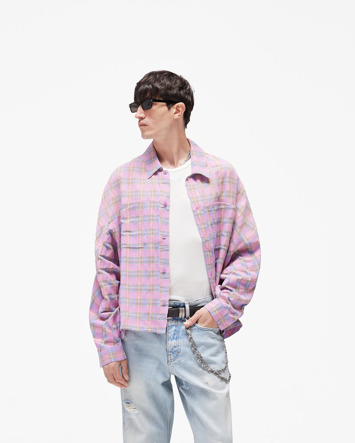 REPRESENT Santa Monica Flannel Shirt - Blush