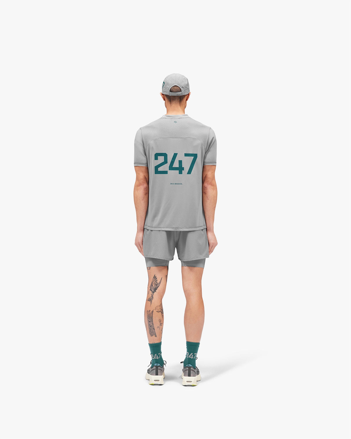 REPRESENT 247 Numbers T-Shirt - Graphite Grey