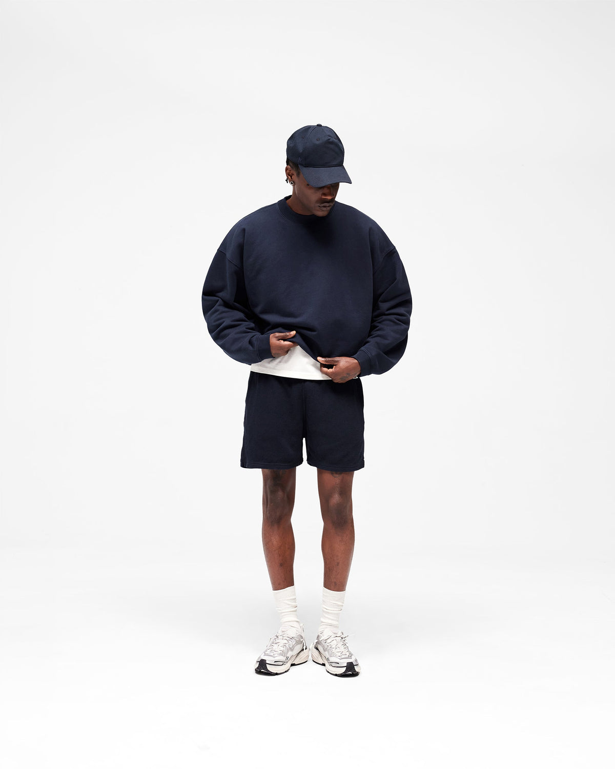 REPRESENT Initial Boxy Sweater - Midnight Navy