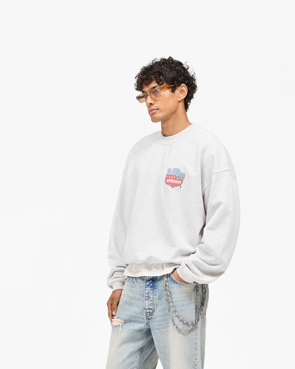 REPRESENT Represent x Beach Boys Americas Band Sweater - Ice Grey Marl