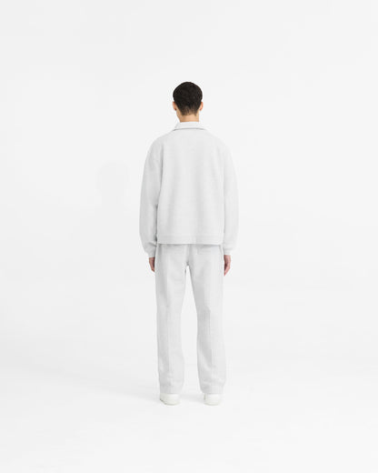 REPRESENT Initial Boxy Quarter Zip - Ice Grey Marl