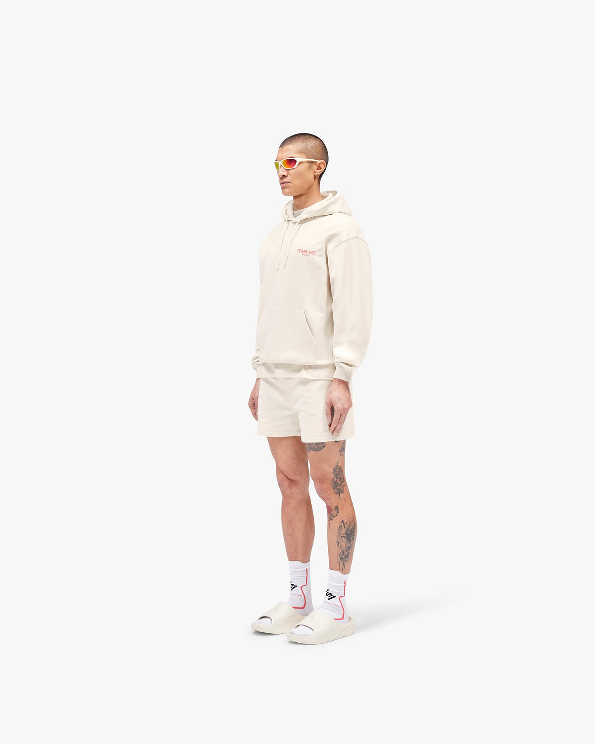 REPRESENT Team 247 Oversized Hoodie - Cream