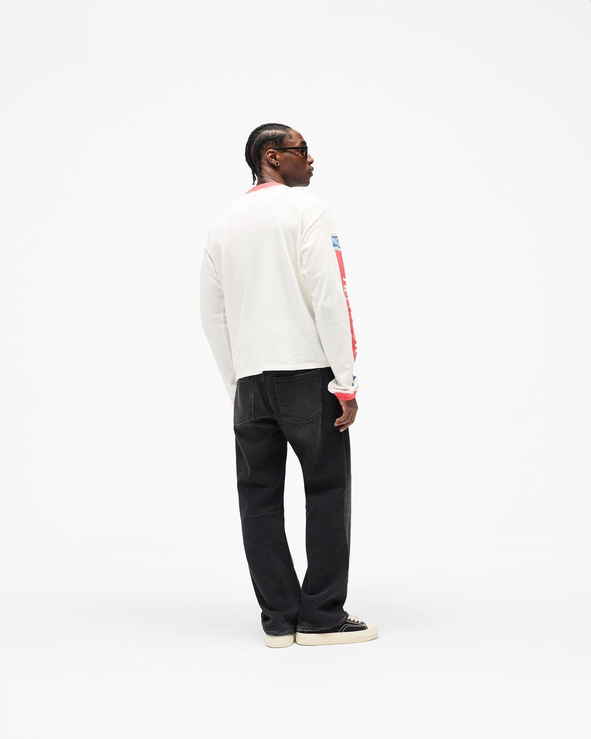 REPRESENT Mesh Pegasus Long Sleeve T-Shirt - Flat White