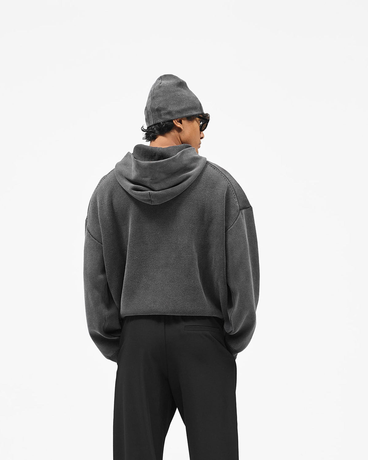 REPRESENT Represent Owners Club Knitted Hoodie - Weathered Black