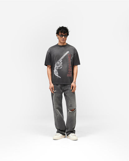 REPRESENT Loaded With Love T-Shirt - Stained Black