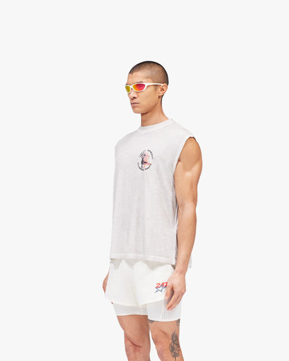 REPRESENT 247 Torch Boxy Tank - Bleach Wash