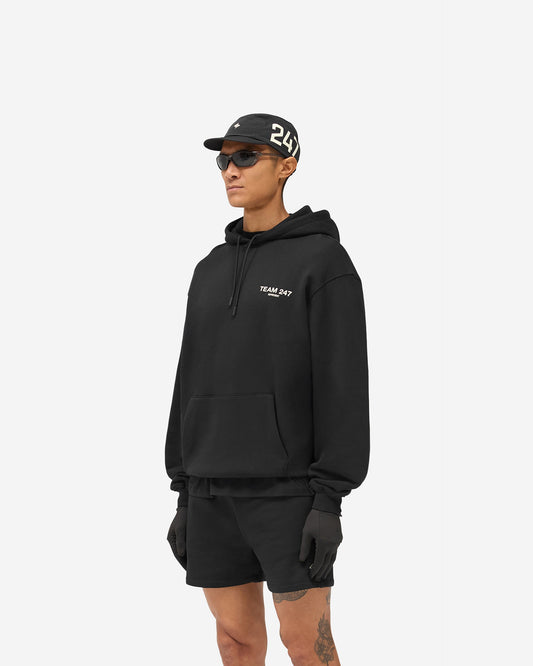 REPRESENT Team 247 Oversized Hoodie - Jet Black