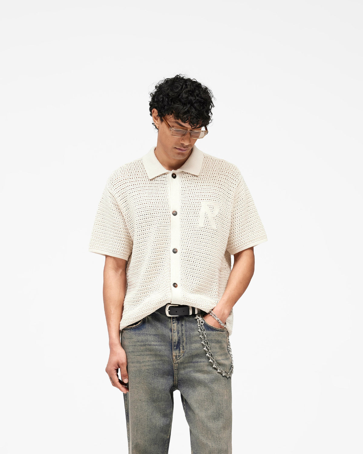 REPRESENT Pico Knit Shirt - Ecru