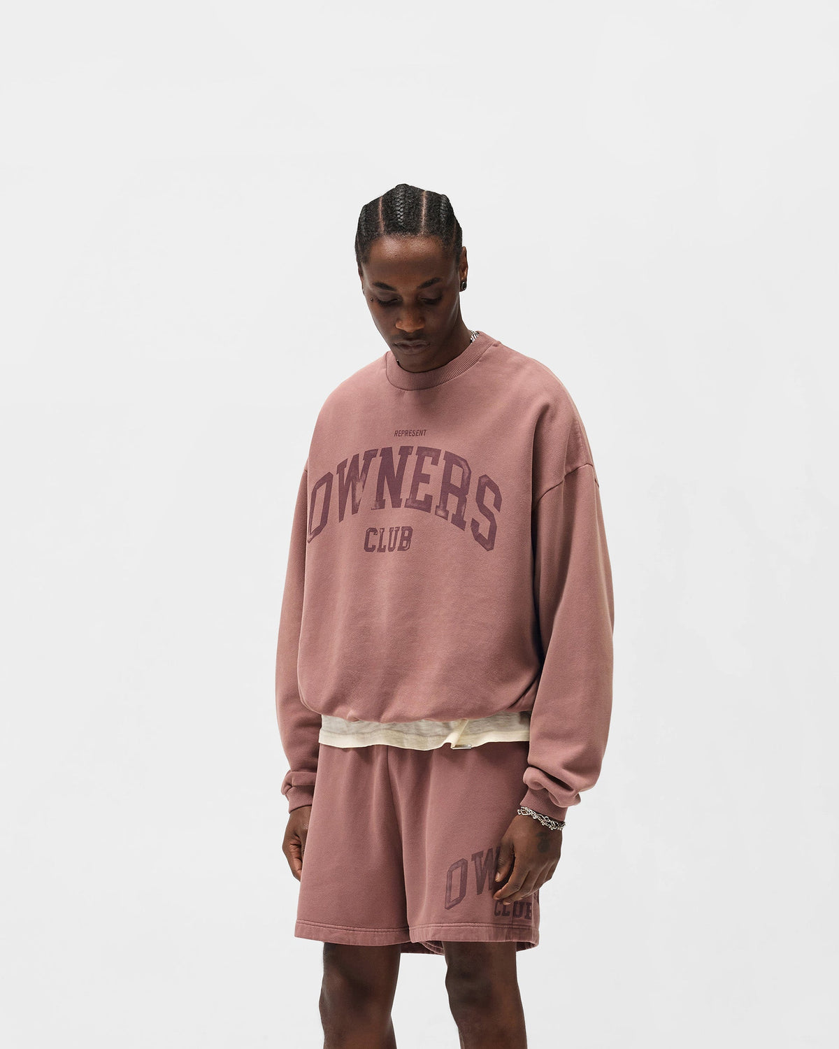 REPRESENT Represent Owners Club Sweater - Smoked Rose