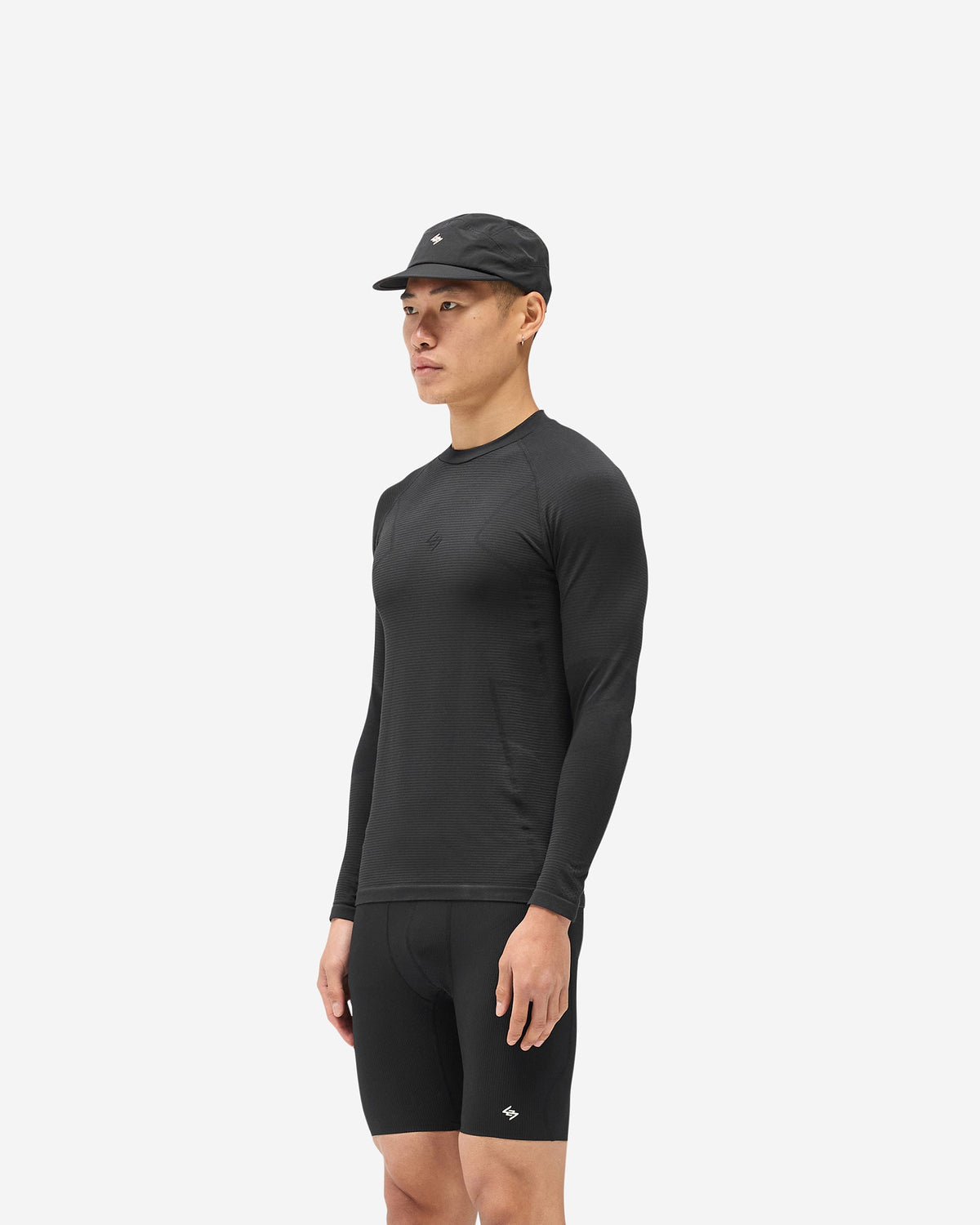 REPRESENT 247 Uprising Long Sleeve Seamless T-Shirt - Black