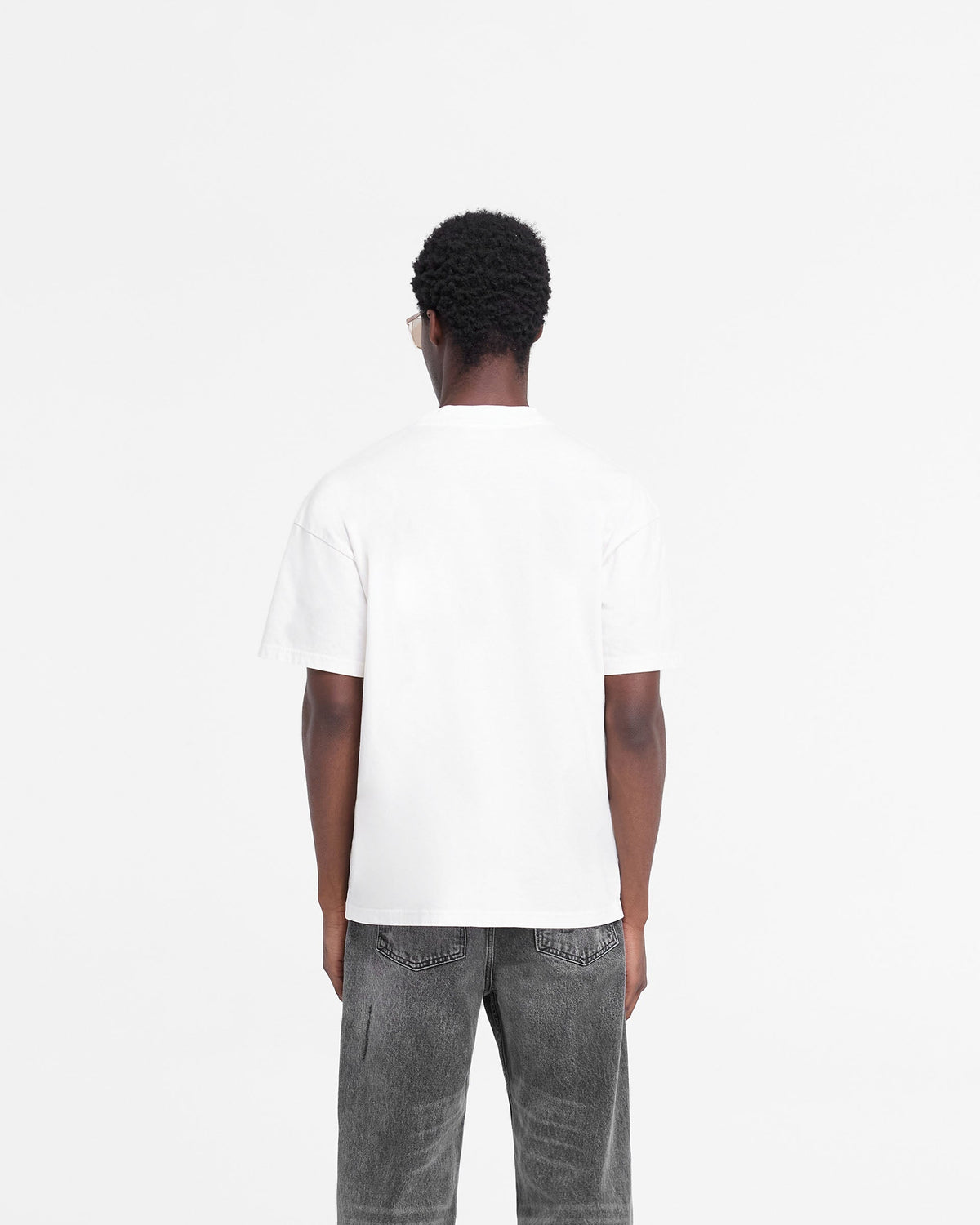 REPRESENT Rep Applique T-Shirt - Flat White