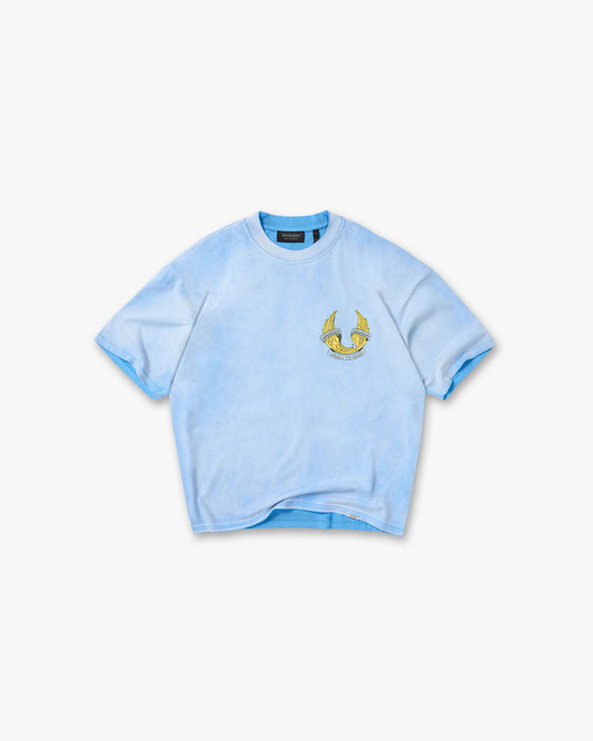 REPRESENT Represent X Belstaff Born To Bike T-Shirt - Mid Blue