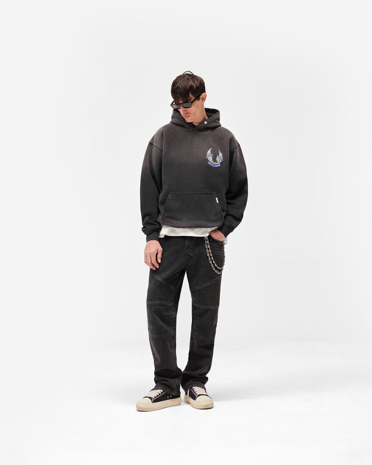 REPRESENT Represent X Belstaff Born To Bike Hoodie - Aged Black