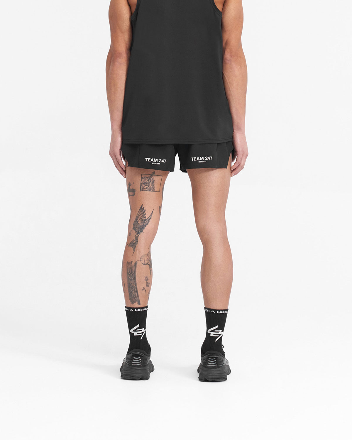 REPRESENT Team 247 Race Shorts - Jet Black
