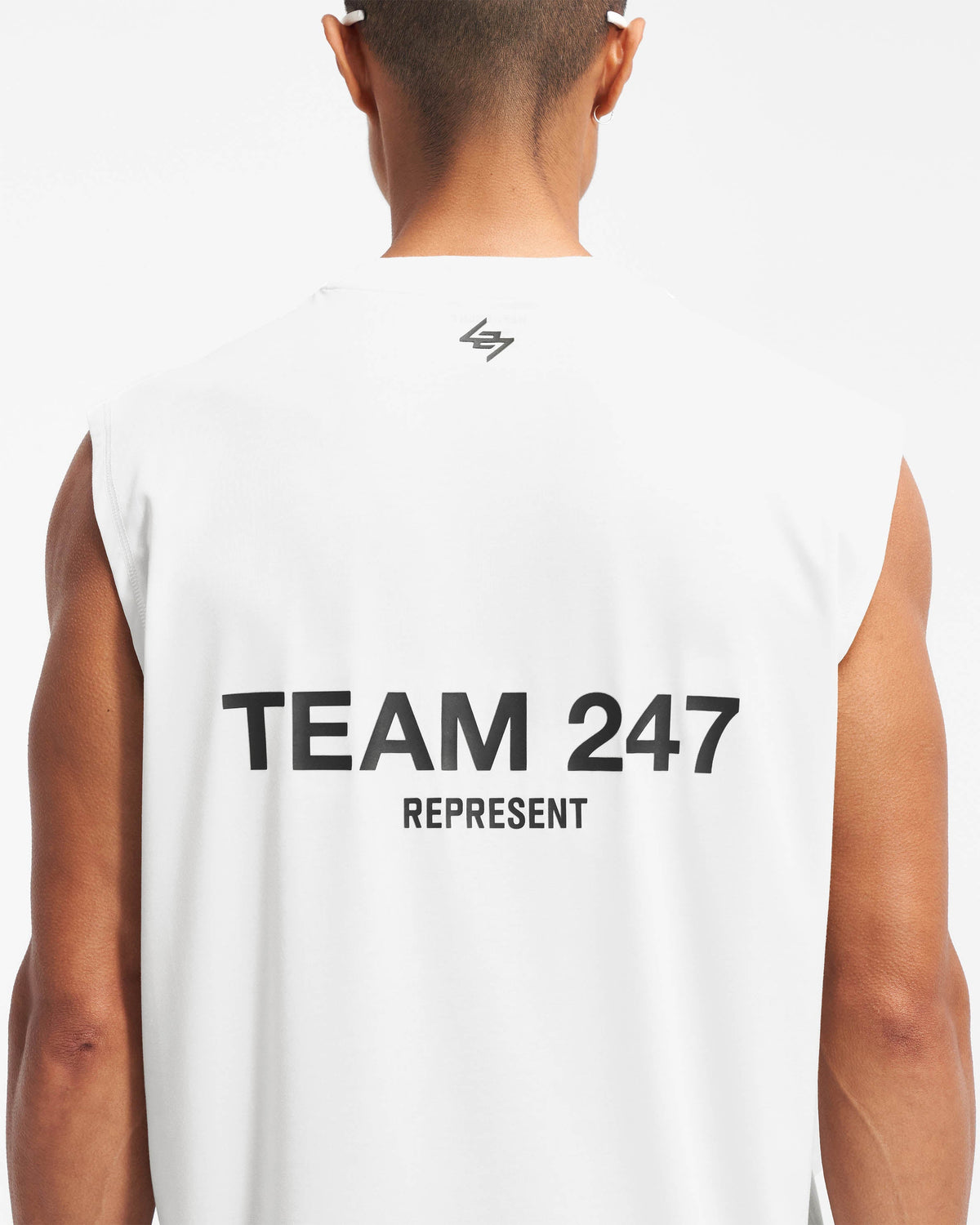 REPRESENT Team 247 Oversized Tank - Flat White