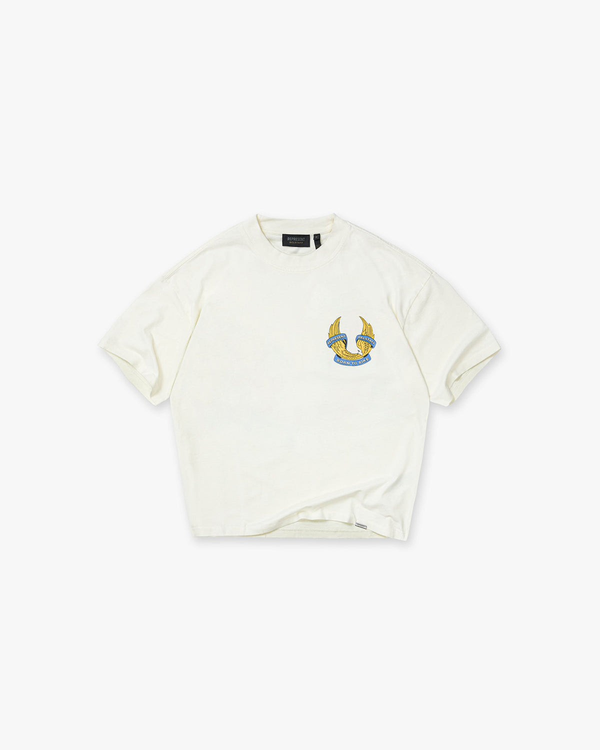 REPRESENT Represent X Belstaff Born To Bike T-Shirt - Flat White