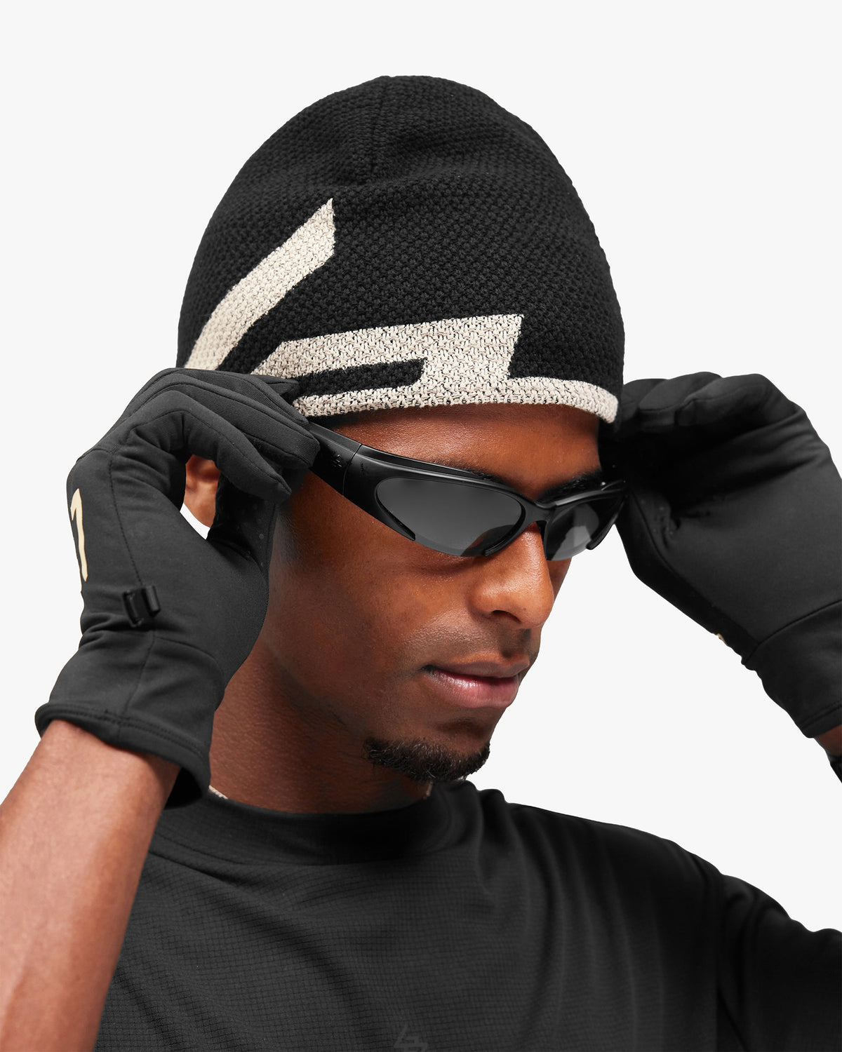 REPRESENT 247 Waffle Beanie - Jet Black