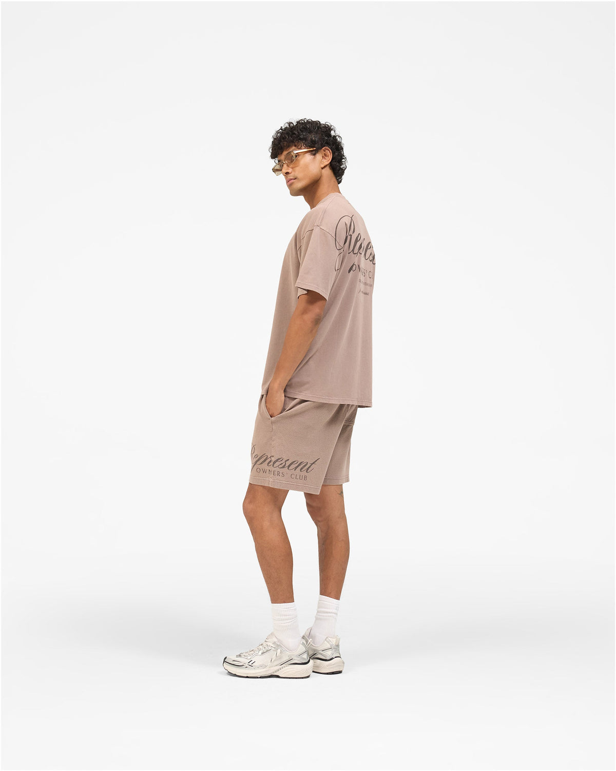 REPRESENT Represent Owners Club Script T-Shirt - Truffle