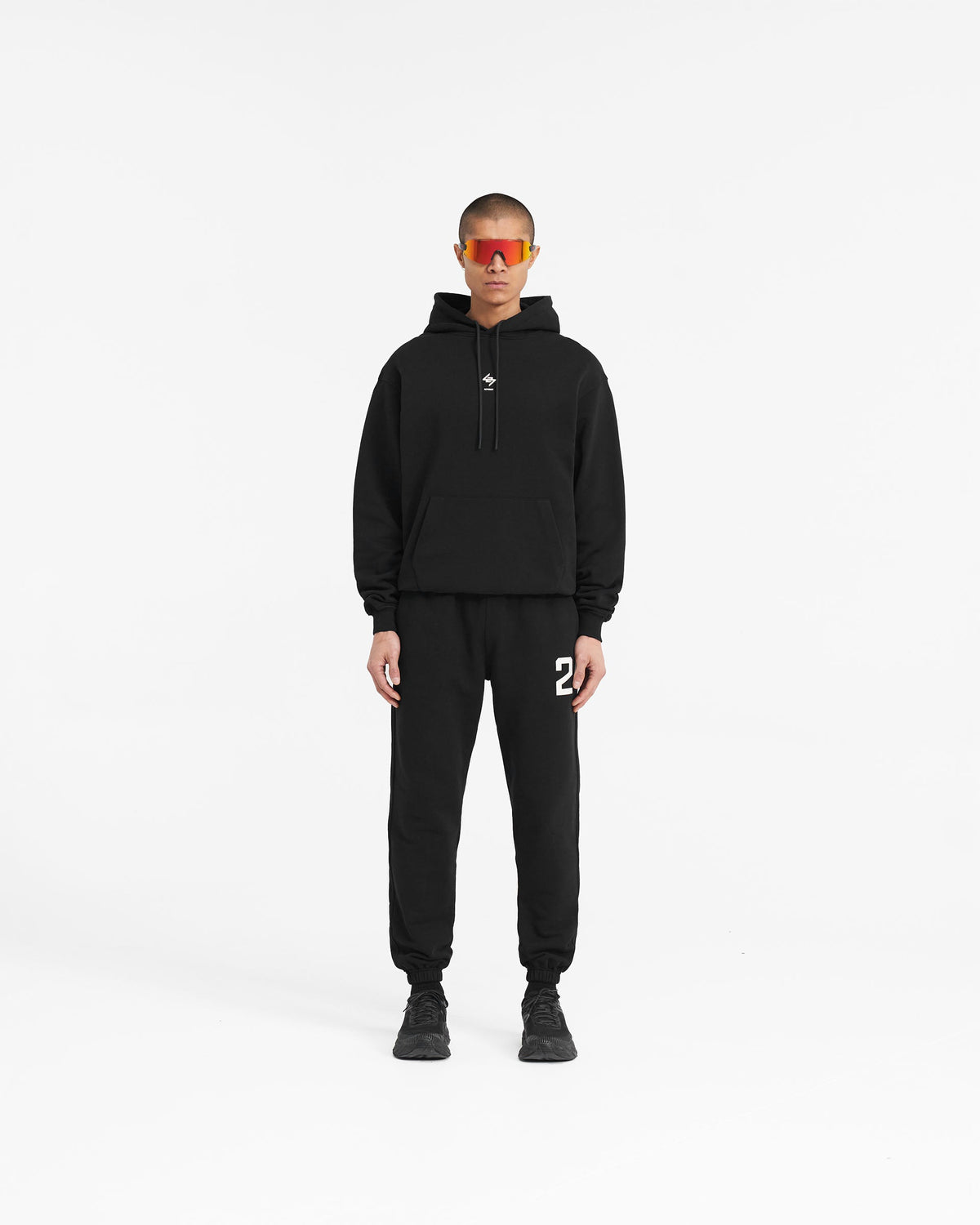 REPRESENT 247 Oversized Hoodie - Jet Black