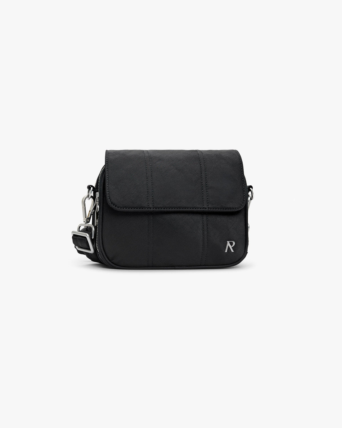 REPRESENT Quilted Crossbody Bag - Jet Black