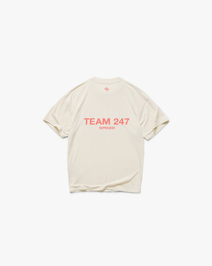 REPRESENT Team 247 Oversized T-Shirt - Cream