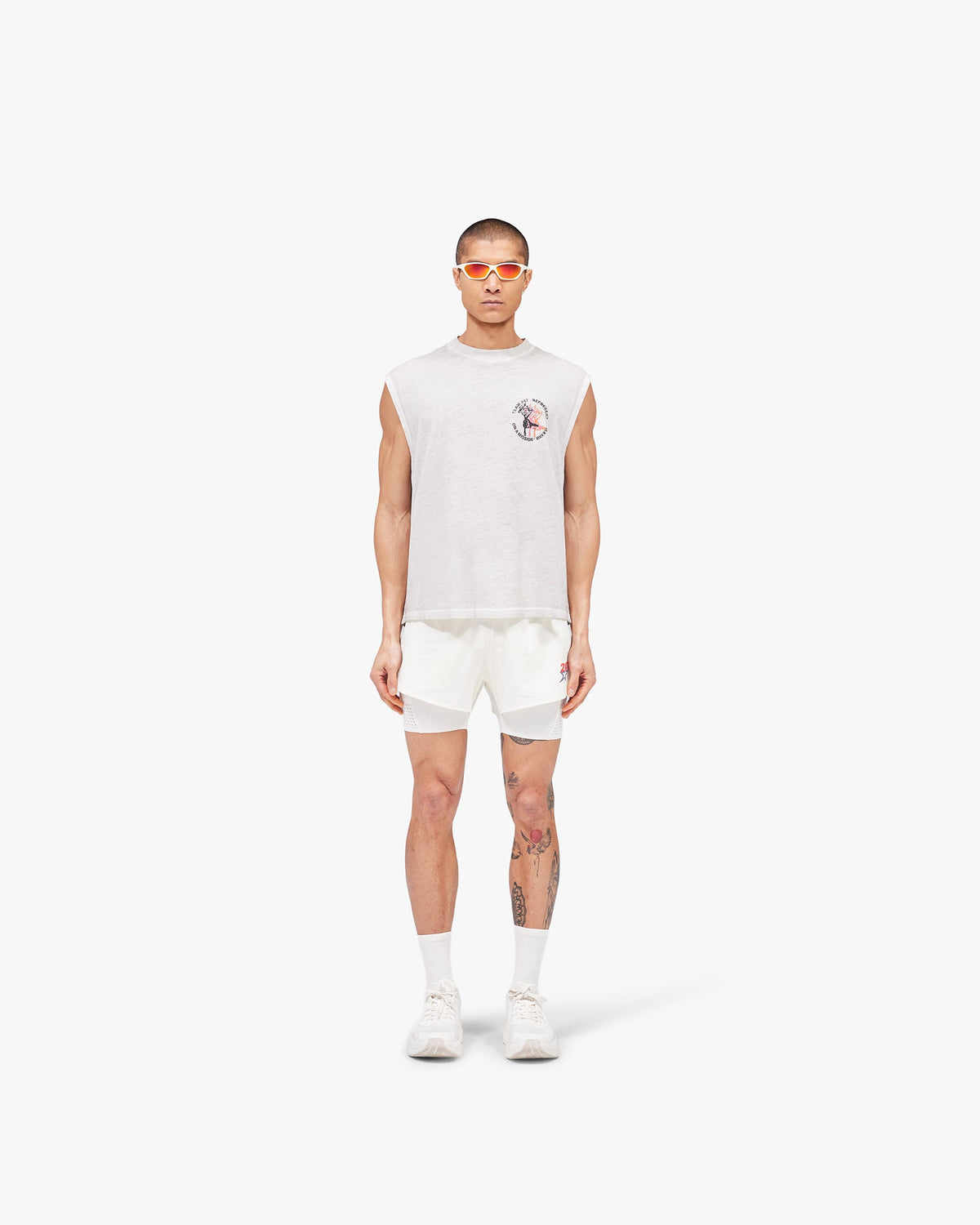 REPRESENT 247 Torch Boxy Tank - Bleach Wash