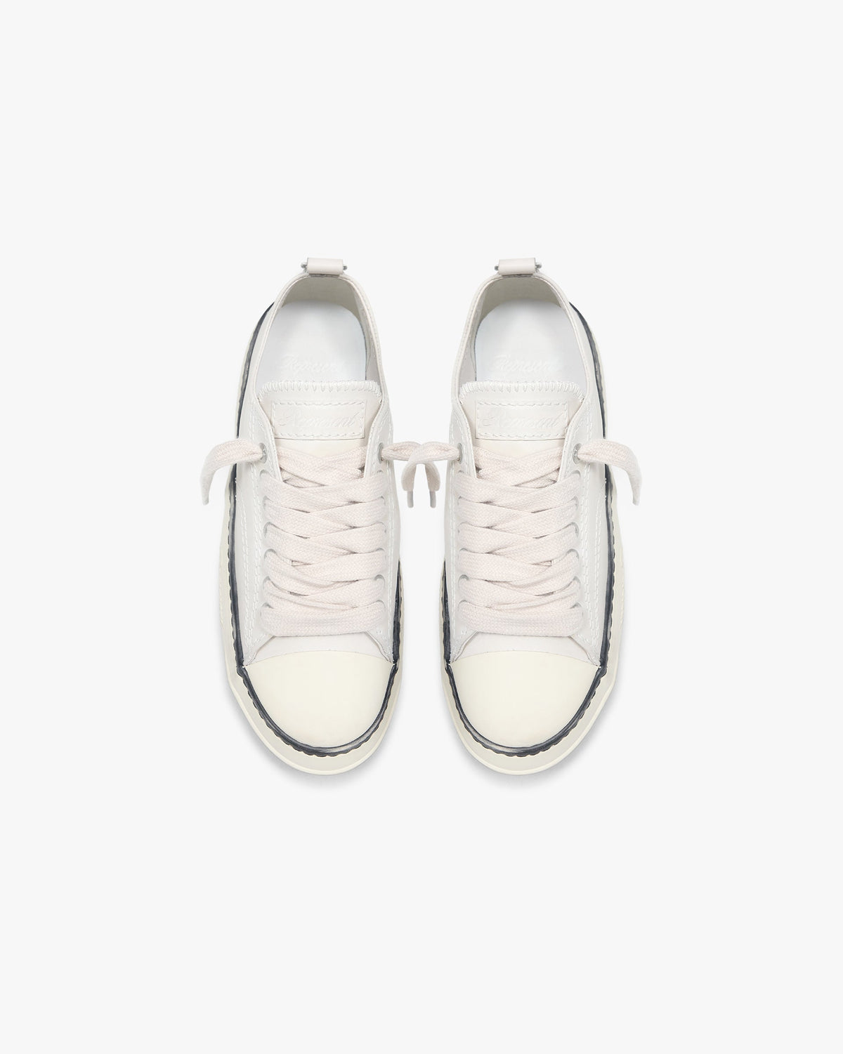 REPRESENT Rep-Cap Leather - Flat White
