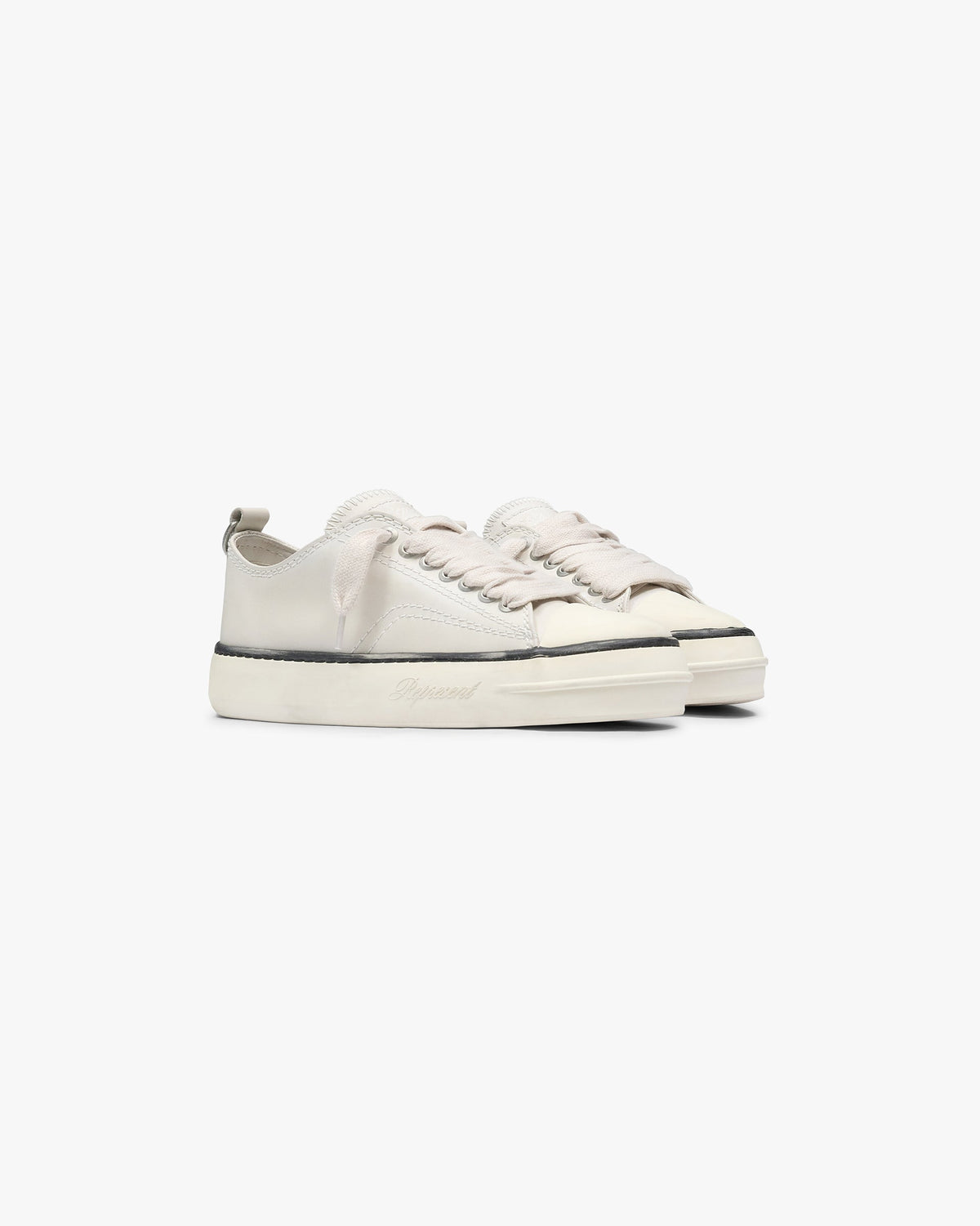 REPRESENT Rep-Cap Leather - Flat White