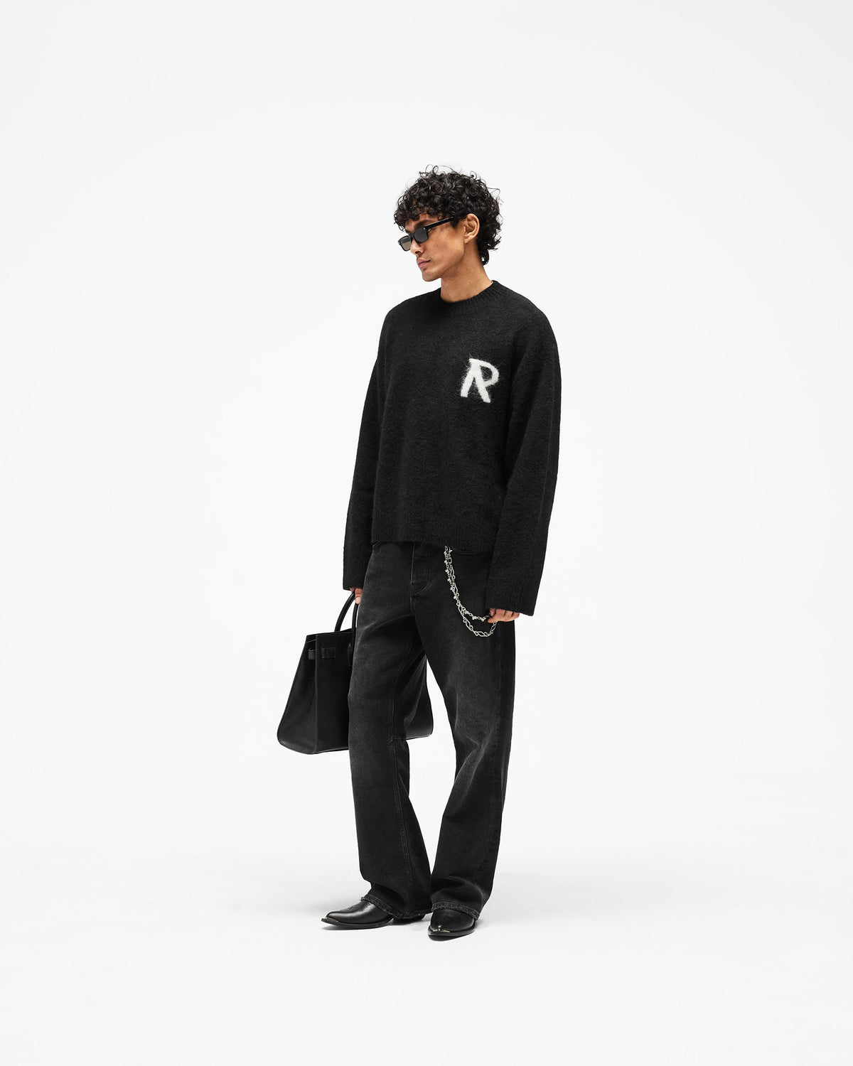 REPRESENT Logo Knit Sweater - Jet Black