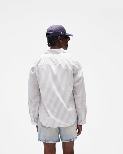 REPRESENT Pinstripe Shirt - Flat White