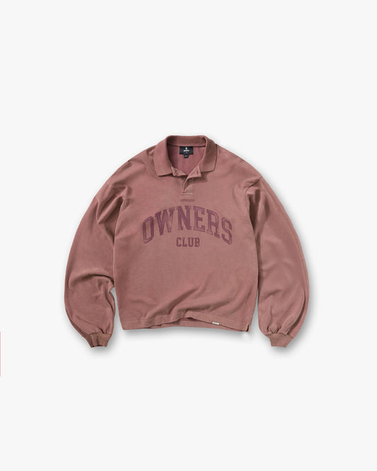 REPRESENT Represent Owners Club Rugby Polo - Smoked Rose