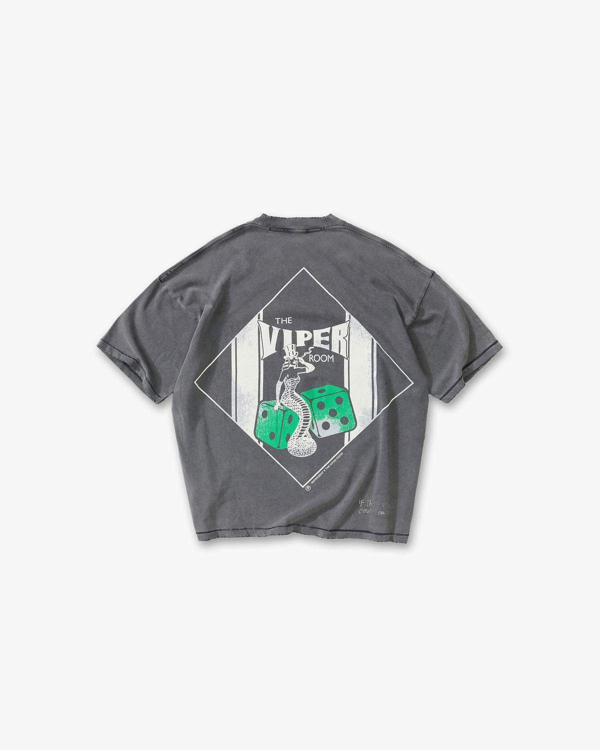 REPRESENT Represent x The Viper Room Dice T-Shirt - Vintage Grey