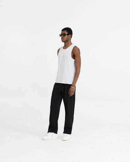 REPRESENT Initial Rib Vest - Ice Grey Marl