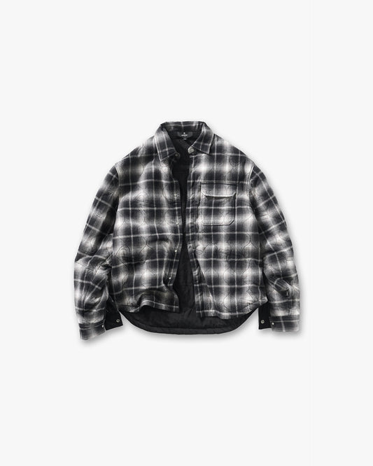 REPRESENT Logo Quilted Shirt - Black